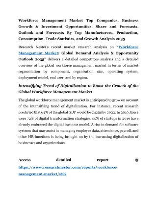 Workforce Management Market Forecasts 2035