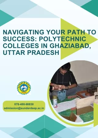 Navigating Your Path to Success Polytechnic Colleges in Ghaziabad, Uttar Pradesh