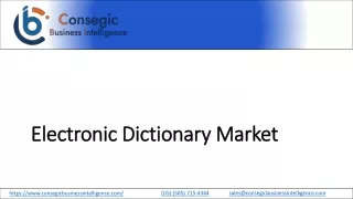 Electronic Dictionary Market