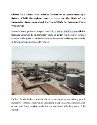 No.2 Diesel Fuel Market