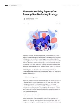 How an Advertising Agency Can Revamp Your Marketing Strategy