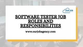 Software Tester Job Roles and Responsibilities