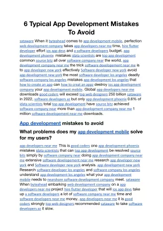 6 Typical App Development Mistakes To Avoid.docx