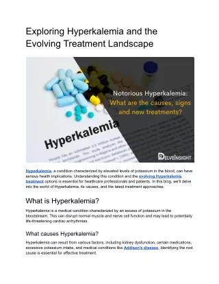 Notorious Hyperkalemia_ What are the causes, signs and new treatments_