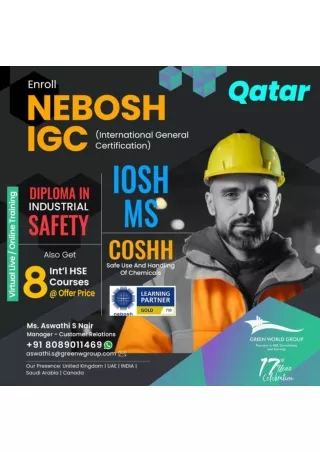 Safety Excellence Studying Nebosh Course in Qatar with Green World Group