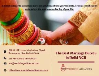 The Best Marriage Bureau in Delhi NCR