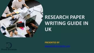 Research Paper Writing Guide In UK