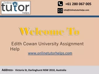 Edith Cowan University Assignment Help