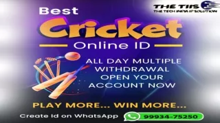 Betting Id Online | 99934-75250 | THETIIS