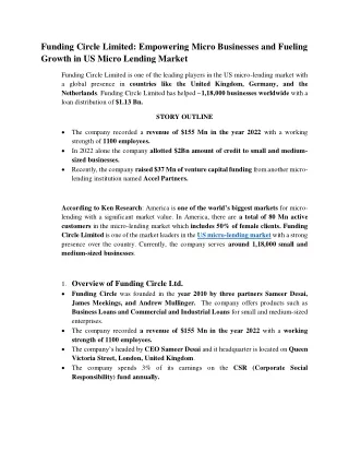 US Micro Lending Market Outlook