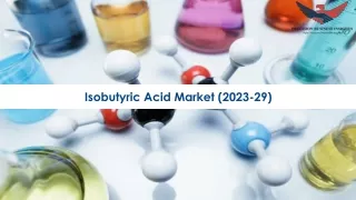 Isobutyric Acid Market Global Analysis 2023