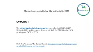 Marine Lubricants Global Market RA