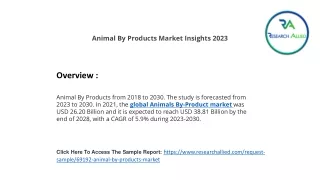 Animal By Products Market RA