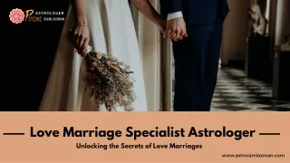 Love Marriage Specialist Astrologer