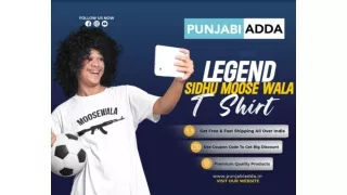 Legendary Sidhu Moose Wala T Shirt at Punjabi Adda