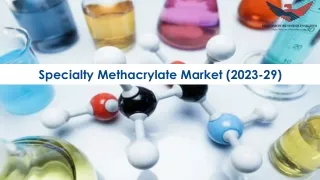 Specialty Methacrylate Market Size, Growth and Research Report 2029.