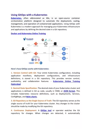 Docker and Kubernetes Training | Kubernetes Training Hyderabad