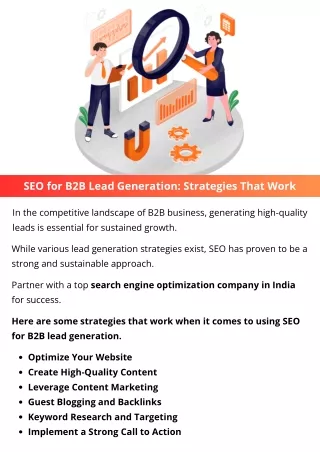 SEO for B2B Lead Generation: Strategies That Work