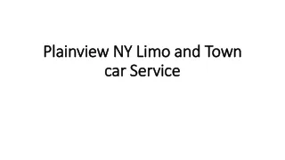 Plainview NY Limo and Town car Service