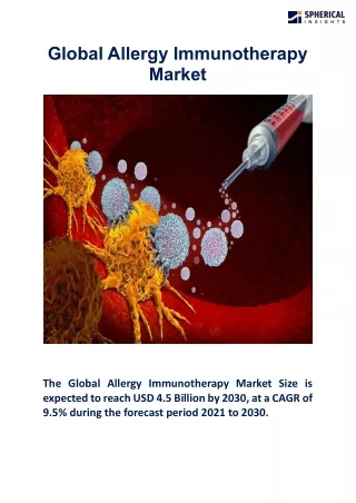 Global Allergy Immunotherapy Market