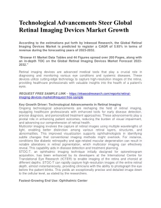 Global Retinal Imaging Devices Market Size, Share by 2032