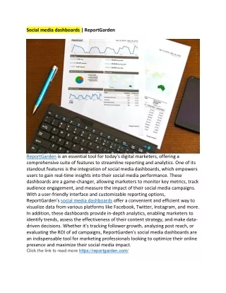Social media dashboards | ReportGarden