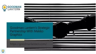 Goodman Lantern’s Strategic Partnership With Mekko Graphics