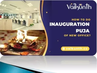 How To Do Inauguration Puja of New Office