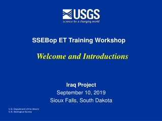 Iraq Project September 10, 2019 Sioux Falls, South Dakota