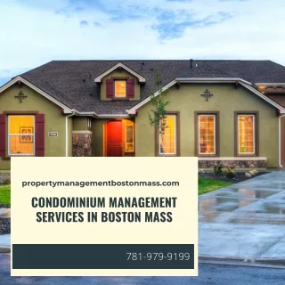 Condominium Management Services in Boston Mass