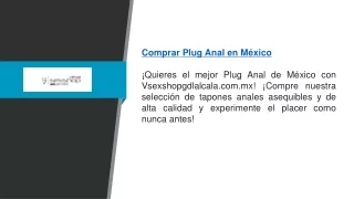 Comprar Plug Anal en México | Vsexshopgdlalcala.com.mx