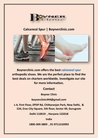 Calcaneal Spur | Boynerclinic.com