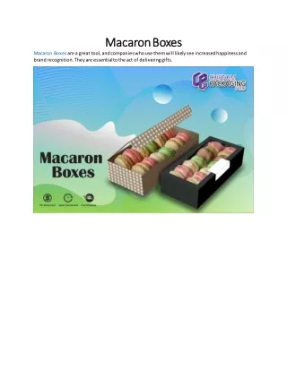 Macaron Boxes