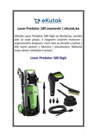 Lavor Predator 180 znamenki eKutak.ba