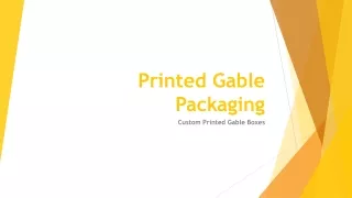 Printed Gable Packaging