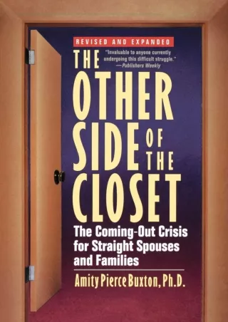 PDF_ The Other Side of the Closet: The Coming-Out Crisis for Straight Spouses an