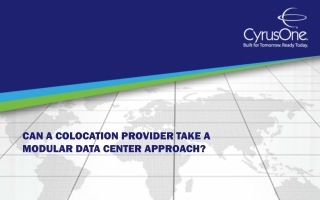 Can a Colocation Provider take a Modular Data Center Approac