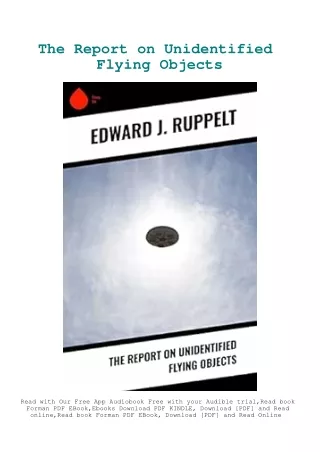 Download PDF The Report on Unidentified Flying Objects