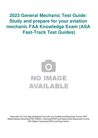 eBooks DOWNLOAD 2023 General Mechanic Test Guide Study and prepare for your avia