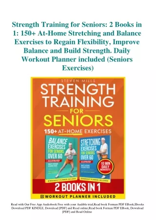 DOWNLOAD PDF Strength Training for Seniors 2 Books in 1 150  At-Home Stretching