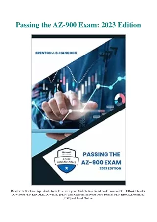 DOWNLOAD Books Passing the AZ-900 Exam 2023 Edition