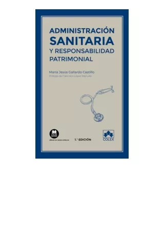 PDF read online Administración sanitaria y responsabilidad patrimonial Monografí