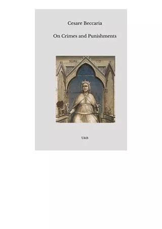 Kindle online PDF On Crimes and Punishments With A Commentary of the Book of Cri