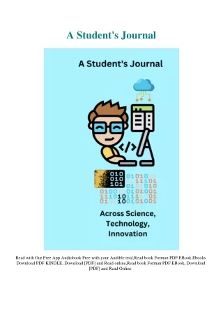 DOWNLOAD PDF A Student's Journal