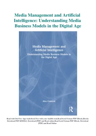 READ [DOWNLOAD] Media Management and Artificial Intelligence Understanding Media