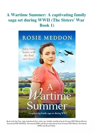 [DOWNLOAD] eBooks A Wartime Summer A captivating family saga set during WWII (Th