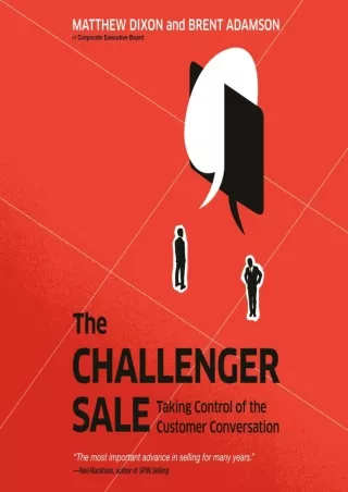 $PDF$/READ/DOWNLOAD The Challenger Sale: Taking Control of the Customer Conversation