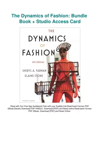 [DOWNLOAD] eBooks The Dynamics of Fashion Bundle Book   Studio Access Card