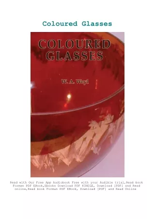 EBook PDF Coloured Glasses