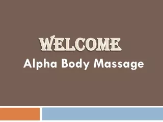 The Best Deep Tissue Massage Facility in Canterbury